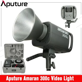 Полноцветный видеосигнал Aputure Amaran 300c RGBWW 2500 K-7500 K для студийной съемки с креплением Bowens CRI 95 + TLCI 95 +
