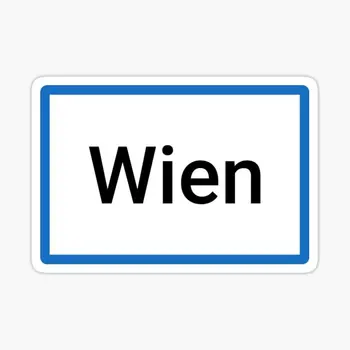 Знак с названием города Вена, 5 шт., автомобильные наклейки для бутылок с водой, наклейки для гостиной, Бампер на стену холодильника, Домашний ребенок