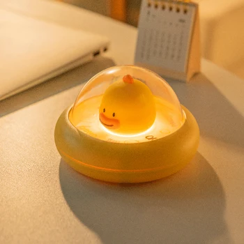 ZK50 Маленькая желтая уточка, ночник, креативная прикроватная лампа, прикроватный светильник, мультяшная атмосфера, теплый свет, прикроватный ночник