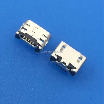 50шт micro USB 5pin разъем из бычьего рога с плоским краем 7,2*4,85 мм Пластинчатая розетка Мини-разъем для Sony VIV0 X1 X3 зарядный хвостовой штекер