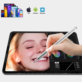 Универсальный стилус для рисования, Емкостный сенсорный экран, ручка для мобильных устройств Android iPhone iPad, Xiaomi Huawei, Lenovo, планшет, телефон, Карандаш