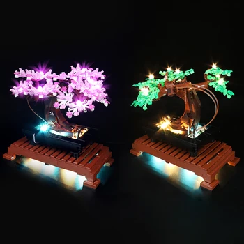 Комплект светодиодных ламп BrickBling для 10281 Дерева Бонсай, Разноцветные Коллекционные Блоки, игрушка (Модель здания в комплект не входит)