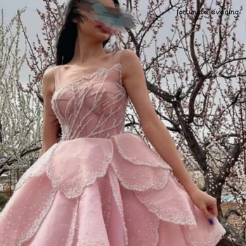 Удачный вечер, Элегантное Винтажное платье для выпускного вечера с милым цветочным жемчугом, расшитое бисером, Трапециевидной формы, Вечерние платья для вечеринок