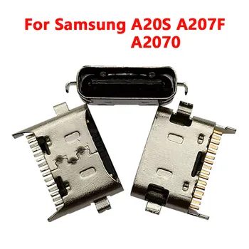 10-50 шт. Разъем для зарядки Micro USB Type C, Разъем для зарядки, Док-станция для Samsung A20S A207F A2070 Type-C Jack