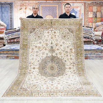 152x244 см Персидский Восточный Шелковый Ковер Изысканные оптовые ковры ручной работы (SLF178B)