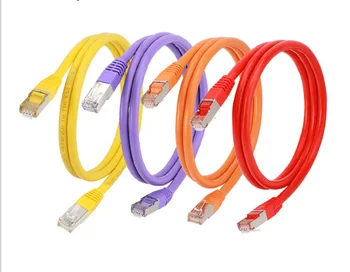 шесть сетевых кабелей для дома сверхтонкая высокоскоростная сеть cat6 gigabit 5G широкополосная компьютерная маршрутизация соединительная перемычка R718