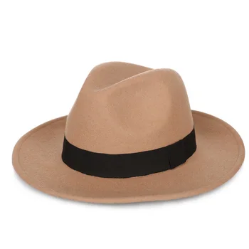 Цилиндр из чистой шерсти, высококачественная ковбойская шляпа для джентльмена, Винтажная удобная дышащая теплая модная шляпа