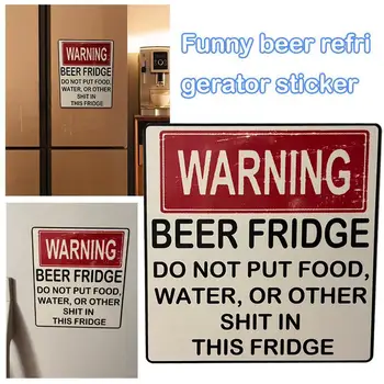 Магнит для холодильника с пивом, Забавный предупреждающий Магнит 