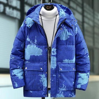 Большие размеры M-8XL, зимние куртки с подкладкой для мужчин, с капюшоном, новые модные мужские зимние пальто, толстые теплые повседневные свободные парки