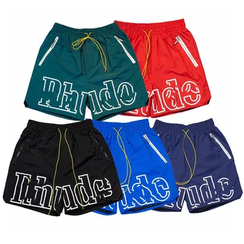 Летние мужские повседневные шорты в стиле хип-хоп, спортивные шорты свободного кроя длиной до колена