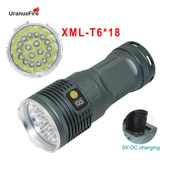 Портативный светодиодный фонарик 16000 Люмен 18 * T6 светодиодный фонарь, Тактический фонарик, 3 режима, мощная лампа Linterna, 4*18650