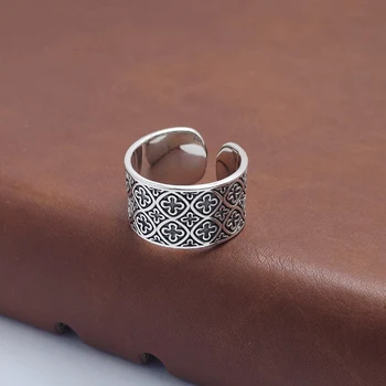Мужское кольцо из стерлингового серебра S925 Пробы, Регулируемое Отверстие, Дизайн в стиле хип-хоп, ниша, бренд Cross Tide, Кольцо с холодным ветром, кольцо на указательный палец