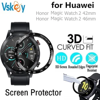 10ШТ 3D Изогнутая Мягкая Защитная пленка для экрана Huawei Honor Magic Watch 2 42 мм и 46 мм Смарт-часы С Полным Покрытием Защитная Пленка