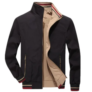 Весенне-осенняя мужская куртка, повседневная спортивная двусторонняя модная мужская одежда, куртка, Мужские куртки для мужской одежды, куртка для бега