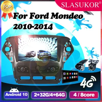 9-Дюймовый Android 10.0 без DVD 2 Din Автомобильный радиоприемник, мультимедийный видеоплеер, Навигация GPS для Ford Mondeo 2010 2011-2014 Восьмиядерный 4G