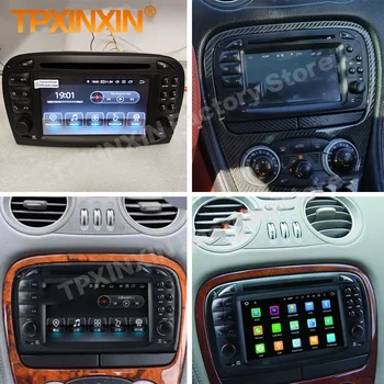 1 Din Carplay Android радиоприемник Мультимедийный стерео для Mercedes Benz SL R230 2001 2002 2003 2004 GPS IPS рекордер головное устройство