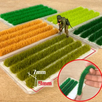 Миниатюрная 9 мм Удлиненная Модель Пучка Травы/Куста Для Изготовления Песочного стола 