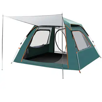 Палатка на одного Человека, Палаточный лагерь на 5 человек, Водонепроницаемая, Быстросъемная Портативная Палатка весом 9,92 фунта для Пеших прогулок, Инструменты для Выживания на АЗС Campi
