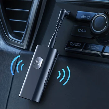 Bluetooth 5,0 Приемник с шумоподавлением Bluetooth AUX Адаптер Аудио Музыкальный приемник для автомобильного стереодинамика Проводные наушники