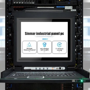 sinmar ODM интегрировал ПЛК hmi и контроллер с сенсорным экраном монитор дисплей панель промышленной автоматизации ПК все в одном hmi для ПЛК