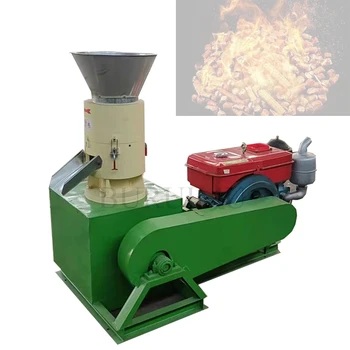 Гранулятор с бензиновым двигателем/Машина для производства древесных гранул Новая Энергосберегающая машина для производства древесных гранул