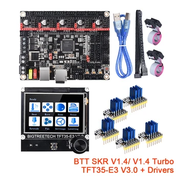 BIGTREETECH SKR V1.4 Turbo TFT35 E3 V3.0 Сенсорный экран 32 Бит Плата Управления 3D Принтеры Запчасти TMC2208 TMC2209 Драйверы UART
