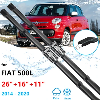 Для Fiat 500L 2014 ~ 2020 Передний Задний Комплект Щеток Стеклоочистителя Резак Для Резиновой Очистки Лобового Стекла Аксессуары Для Ветрового Стекла