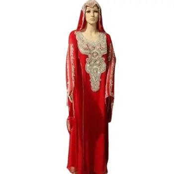Кафтаны Eid Dubai, длинное маскарадное платье Farasha Abaya, марокканское платье