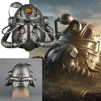 Игра Fallout 76 Vault Boy Радиационная маска Косплей Мягкий ПВХ Силовой Бронированный шлем Полнолицевые Маски Хэллоуин Маскарадная вечеринка