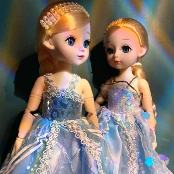 Милая принцесса с косами 17 см/30 см, кукла с подвижным суставом, модная кукла, игрушка, подарок для девочек, кукла