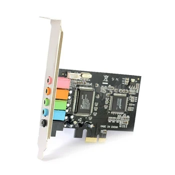 Высококачественная аудио-цифровая звуковая карта PCI-E 5 в 1 с твердотельными конденсаторами CMI8738, Драйвер CD с чипсетом 6H
