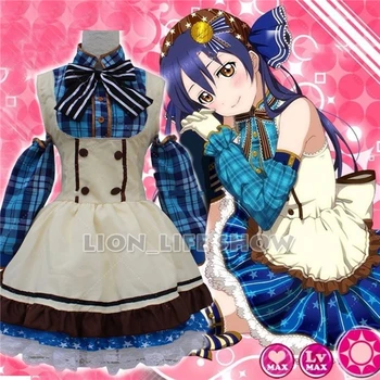 Японское аниме Love Live! Sonoda Umi Lolita/ Нарядное платье горничной с конфетами для девочек, костюмы для косплея, униформа