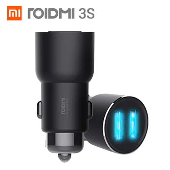 Оригинальный Xiaomi Roidmi 3S Mojietu Bluetooth 5V 3.4A Двойной USB Автомобильное Зарядное Устройство MP3 Музыкальный Плеер FM Передатчики Для iPhone и Android