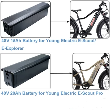 Аккумулятор для Электровелосипеда 48V 15Ah 20Ah Литий-ионный Аккумулятор для Электровелосипеда Young Electric E-Scout Pro E-Explorer