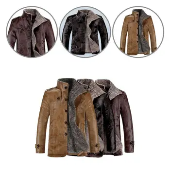 Модная Мужская Куртка с Отложным воротником, Тепловое Длинное Зимнее Пальто, Мужская Куртка, Мужское Пальто