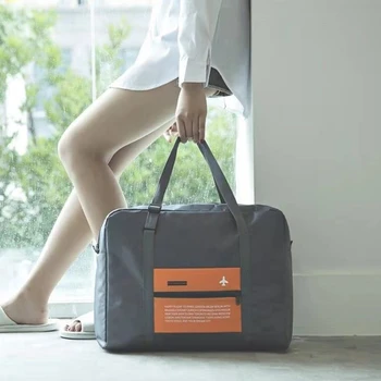 Большая вместительная дорожная сумка для ручной клади большого размера, Складная нейлоновая дорожная сумка, модная спортивная сумка