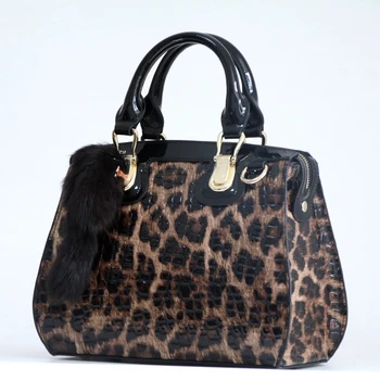 Женская сумка из натуральной кожи \ Сумочка С Модным леопардовым Принтом, Женская сумка-тоут Из натуральной кожи, Женская Сумка через плечо, Большая