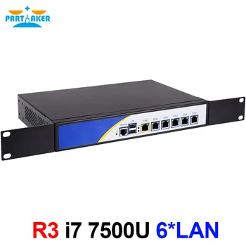 Программный маршрутизатор Partaker R3 Firewall Appliance Intel Core i7 7500U с 6 Гигабитным Ethernet i211 NIC pfSense VPN OPNsense Openwrt