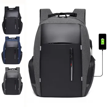 Профессиональный Рюкзак с противоугонным дизайном, сумка для компьютера с USB-портом для зарядки, многофункциональный рюкзак для путешествий