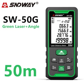 SNDWAY SW-50G/70G/100G Лазерный дальномер Цифровой дальномер 100 м 70 м 50 м дальномер Trena lazer Измерение зеленого света