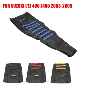 Для Suzuki LTZ 400 Z400 2003-2009, резиновый чехол для сиденья Мотоцикла, водонепроницаемый, мягкий, противоскользящий, с зернистым рисунком