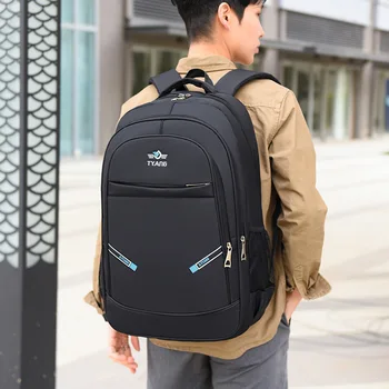 Рюкзак Большой емкости Для мужчин, студентов колледжа, школьные сумки для подростков, мальчиков, Нейлоновый рюкзак для ноутбука с диагональю 15,6 дюйма