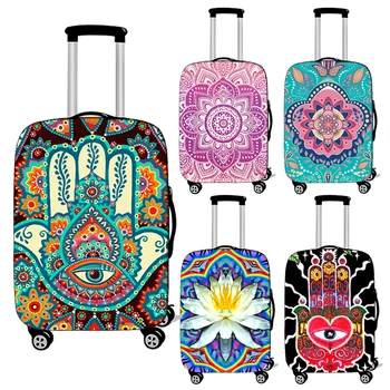 Чехол для багажа с цветком Мандалы и дурмана, дорожные аксессуары, чехол для тележки, Защитные чехлы для багажа, чехол для чемодана от пыли