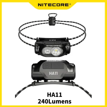 Налобный фонарь NITECORE HA11 240 люмен Максимальный бросок 90 метров Время работы 40 часов Легкий налобный фонарь для ночного бега