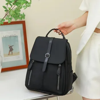 Женский повседневный модный рюкзак Оксфорд, водонепроницаемая сумка через плечо, многофункциональная сумка для хранения, однотонные рюкзаки большой емкости