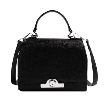 2023 Новая Модная Женская брендовая сумка с роскошной полосой Личи Классического ретро-дизайна, Женская кожаная сумка через плечо