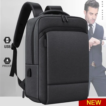 2023 Новый Модный Мужской рюкзак с защитой от воров, Женская Деловая 15,6-дюймовая сумка для ноутбука, USB-зарядка, Дорожная сумка