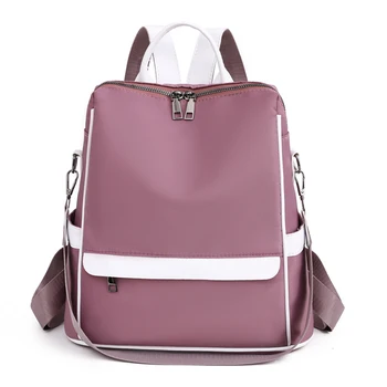 Женская сумка через плечо, рюкзак из ткани Оксфорд, противоугонная модная школьная сумка для отдыха и путешествий, Фирменный знак, Женский рюкзак