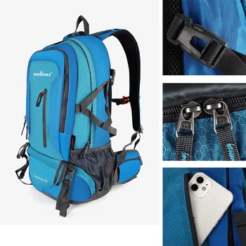 45L Мужской Многофункциональный рюкзак для улицы, Дорожная сумка, Спортивная школьная сумка, Треккинговый рюкзак, Походный Альпинистский рюкзак для мужчин
