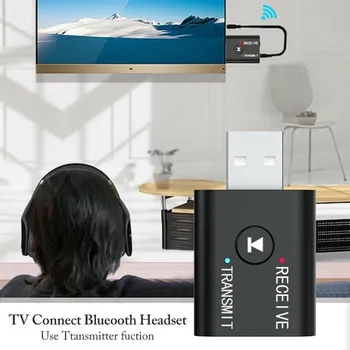 Передатчик и приемник 2 В 1 Bluetooth ABS для ПК MP3/MP4 USB Беспроводной 24 (Мбит/с) 42x25x11 мм 5,0 Аксессуары Аудио